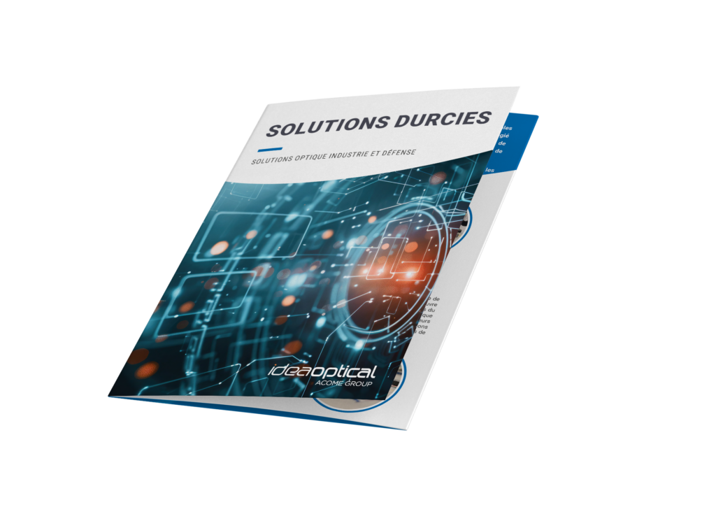 Brochure Solutions Durcies regroupant produits Idea Optical à Eurosatory.